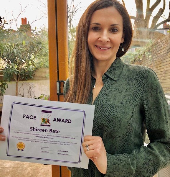 PACE award winner Shireen Bate