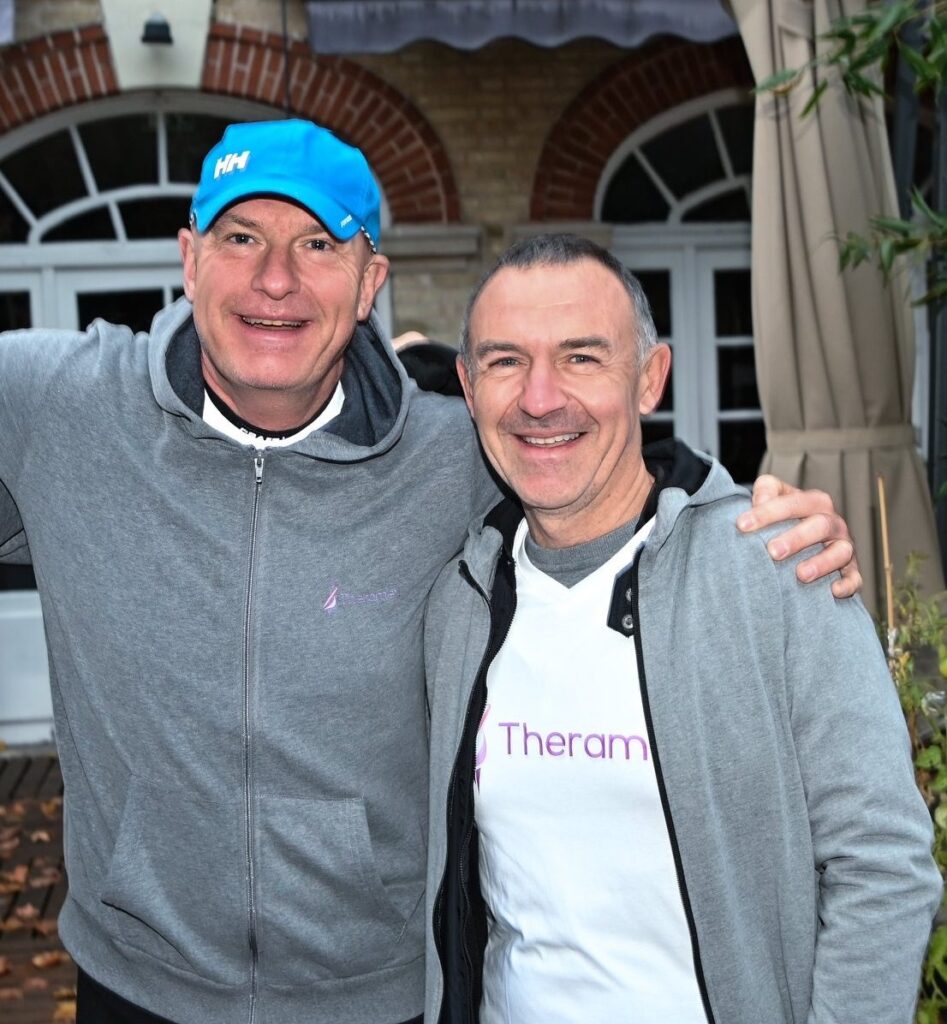 Charity run participants